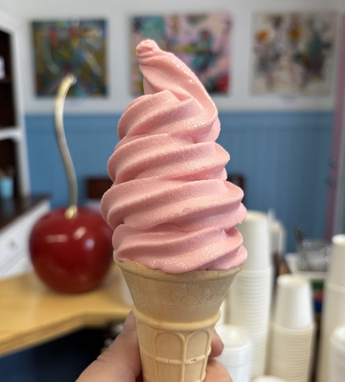 Strawberry Dole Soft Serve!