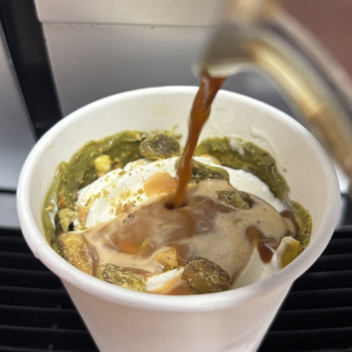 Pistachio Cream Affogato 